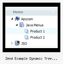Zend Example Dynamic Tree Categories Tree Collapsible Menu